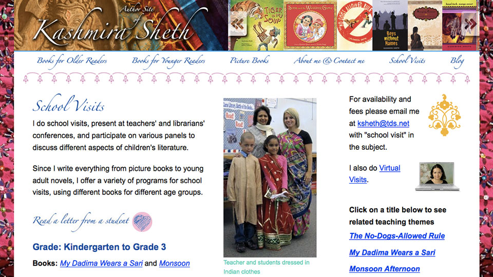 Kashmira Sheth's Website